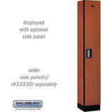 12" Wide Single Tier Designer Wood Locker - 1 Wide - 6 Feet High - 15" Deep by Salsbury