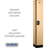 12" Wide Single Tier Designer Wood Locker - 1 Wide - 6 Feet High - 15" Deep by Salsbury