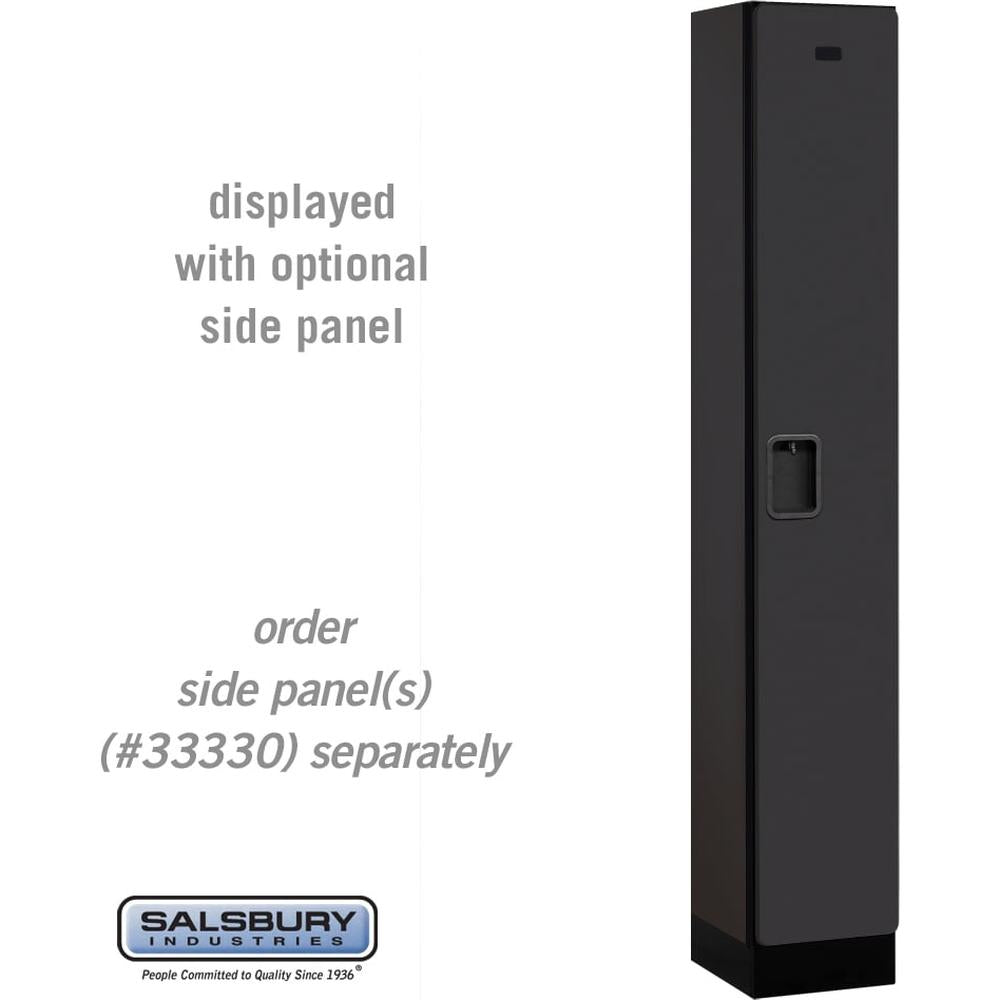 12" Wide Single Tier Designer Wood Locker - 1 Wide - 6 Feet High - 15" Deep by Salsbury