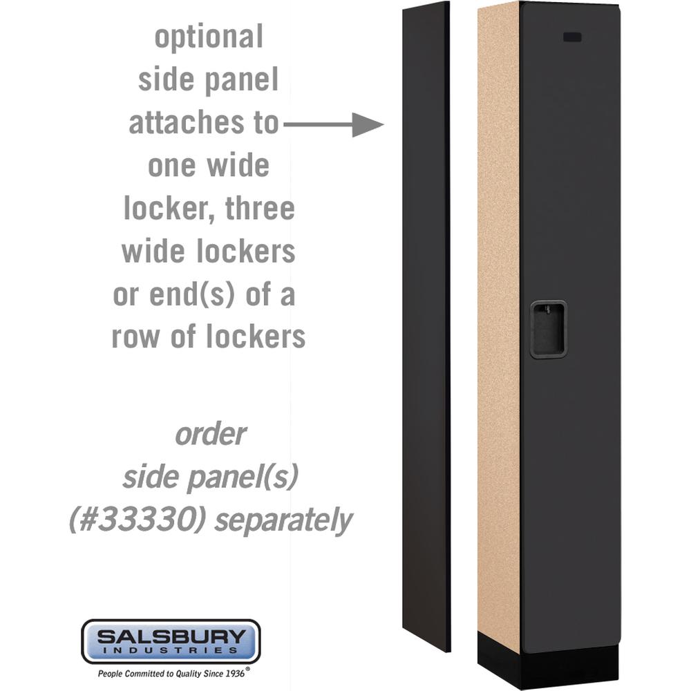 12" Wide Single Tier Designer Wood Locker - 1 Wide - 6 Feet High - 15" Deep by Salsbury