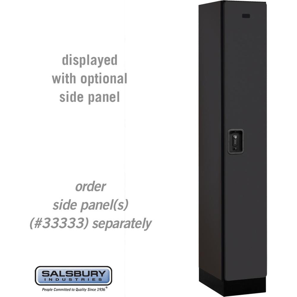 12" Wide Single Tier Designer Wood Locker - 1 Wide - 6 Feet High - 18" Deep by Salsbury