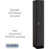 12" Wide Single Tier Designer Wood Locker - 1 Wide - 6 Feet High - 18" Deep by Salsbury