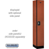 12" Wide Single Tier Designer Wood Locker - 1 Wide - 6 Feet High - 18" Deep by Salsbury
