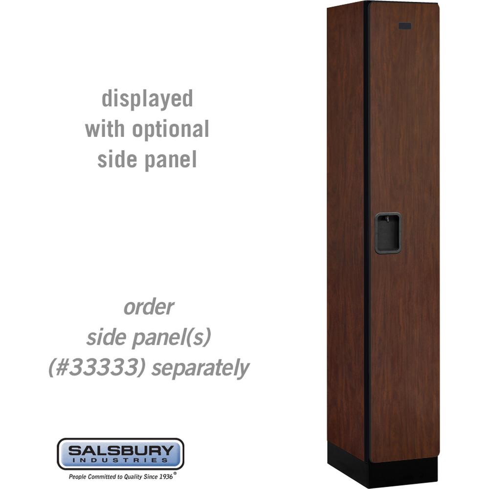 12" Wide Single Tier Designer Wood Locker - 1 Wide - 6 Feet High - 18" Deep by Salsbury