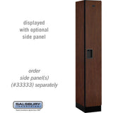 12" Wide Single Tier Designer Wood Locker - 1 Wide - 6 Feet High - 18" Deep by Salsbury