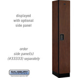 12" Wide Single Tier Designer Wood Locker - 1 Wide - 6 Feet High - 18" Deep by Salsbury