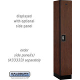 12" Wide Single Tier Designer Wood Locker - 1 Wide - 6 Feet High - 18" Deep by Salsbury