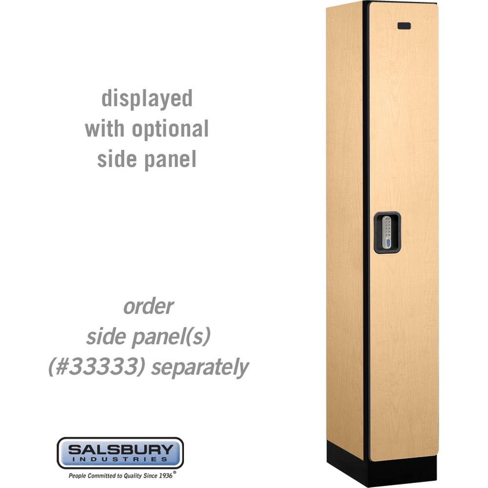 12" Wide Single Tier Designer Wood Locker - 1 Wide - 6 Feet High - 18" Deep by Salsbury