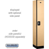 12" Wide Single Tier Designer Wood Locker - 1 Wide - 6 Feet High - 18" Deep by Salsbury