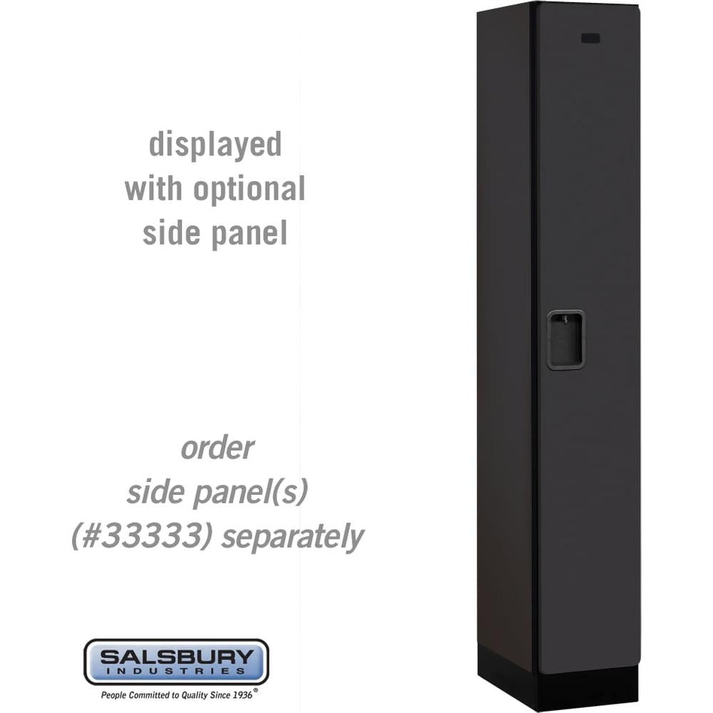 12" Wide Single Tier Designer Wood Locker - 1 Wide - 6 Feet High - 18" Deep by Salsbury