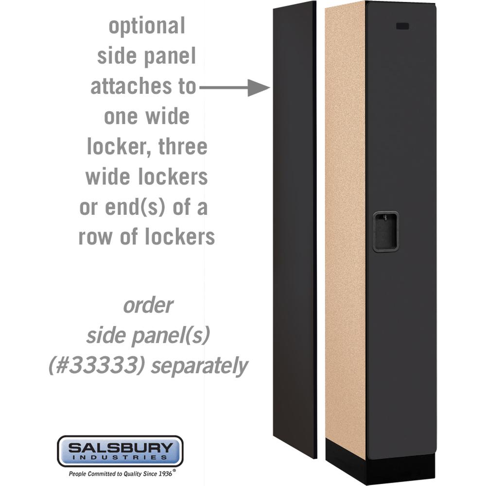 12" Wide Single Tier Designer Wood Locker - 1 Wide - 6 Feet High - 18" Deep by Salsbury