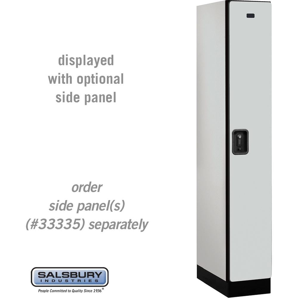 12" Wide Single Tier Designer Wood Locker - 1 Wide - 6 Feet High - 21" Deep by Salsbury