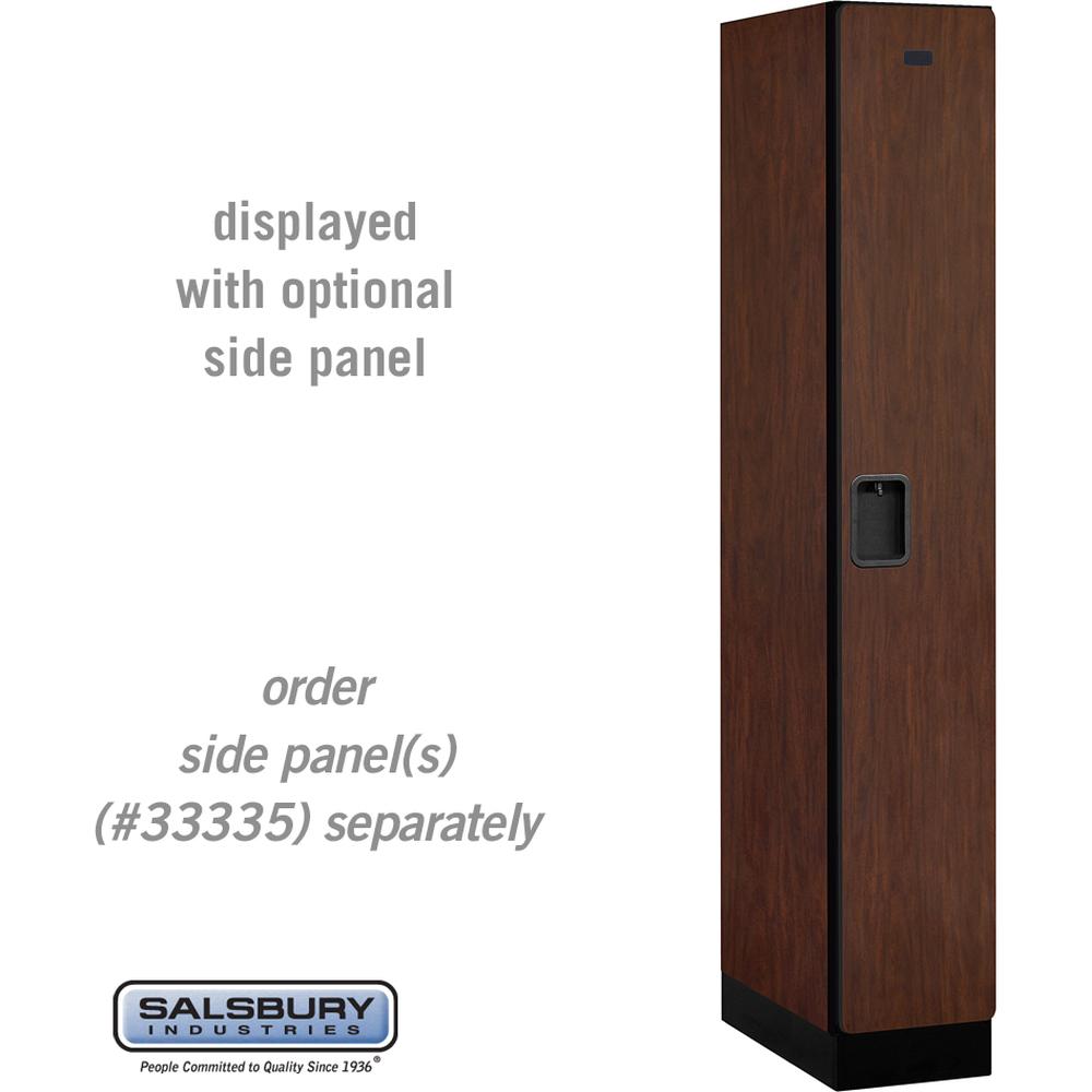 12" Wide Single Tier Designer Wood Locker - 1 Wide - 6 Feet High - 21" Deep by Salsbury