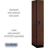 12" Wide Single Tier Designer Wood Locker - 1 Wide - 6 Feet High - 21" Deep by Salsbury