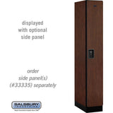 12" Wide Single Tier Designer Wood Locker - 1 Wide - 6 Feet High - 21" Deep by Salsbury