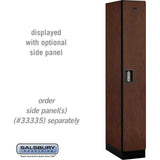 12" Wide Single Tier Designer Wood Locker - 1 Wide - 6 Feet High - 21" Deep by Salsbury