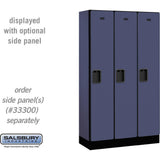 12" Wide Single Tier Designer Wood Locker - 3 Wide - 5 Feet High - 15" Deep by Salsbury