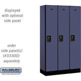 12" Wide Single Tier Designer Wood Locker - 3 Wide - 5 Feet High - 15" Deep by Salsbury