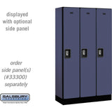 12" Wide Single Tier Designer Wood Locker - 3 Wide - 5 Feet High - 15" Deep by Salsbury