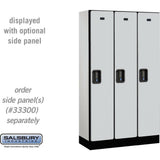 12" Wide Single Tier Designer Wood Locker - 3 Wide - 5 Feet High - 15" Deep by Salsbury
