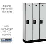 12" Wide Single Tier Designer Wood Locker - 3 Wide - 5 Feet High - 15" Deep by Salsbury