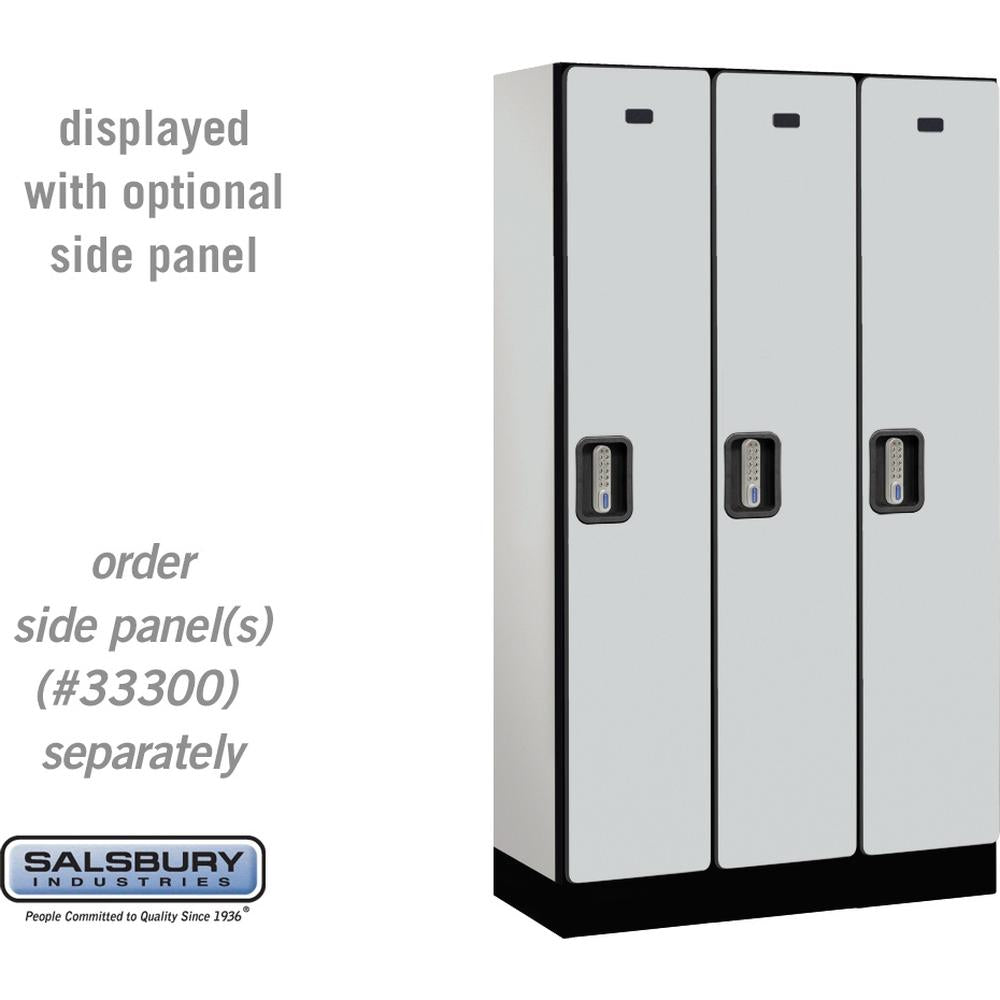 12" Wide Single Tier Designer Wood Locker - 3 Wide - 5 Feet High - 15" Deep by Salsbury
