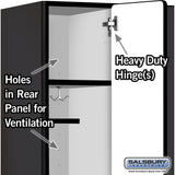 12" Wide Single Tier Designer Wood Locker - 3 Wide - 5 Feet High - 15" Deep by Salsbury