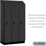 12" Wide Single Tier Designer Wood Locker - 3 Wide - 5 Feet High - 15" Deep by Salsbury