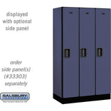12" Wide Single Tier Designer Wood Locker - 3 Wide - 5 Feet High - 18" Deep by Salsbury