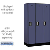 12" Wide Single Tier Designer Wood Locker - 3 Wide - 5 Feet High - 18" Deep by Salsbury