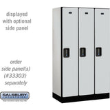 12" Wide Single Tier Designer Wood Locker - 3 Wide - 5 Feet High - 18" Deep by Salsbury