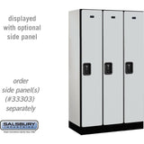 12" Wide Single Tier Designer Wood Locker - 3 Wide - 5 Feet High - 18" Deep by Salsbury