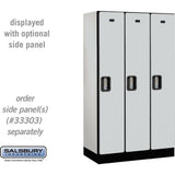 12" Wide Single Tier Designer Wood Locker - 3 Wide - 5 Feet High - 18" Deep by Salsbury
