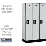 12" Wide Single Tier Designer Wood Locker - 3 Wide - 5 Feet High - 18" Deep by Salsbury