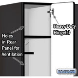 12" Wide Single Tier Designer Wood Locker - 3 Wide - 5 Feet High - 21" Deep by Salsbury