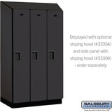 12" Wide Single Tier Designer Wood Locker - 3 Wide - 5 Feet High - 21" Deep by Salsbury