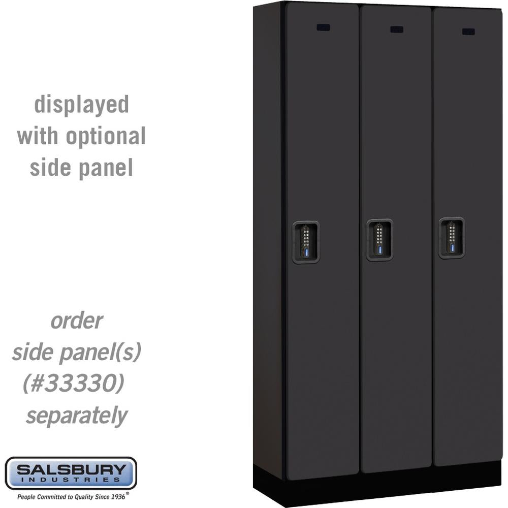 12" Wide Single Tier Designer Wood Locker - 3 Wide - 6 Feet High - 15" Deep by Salsbury