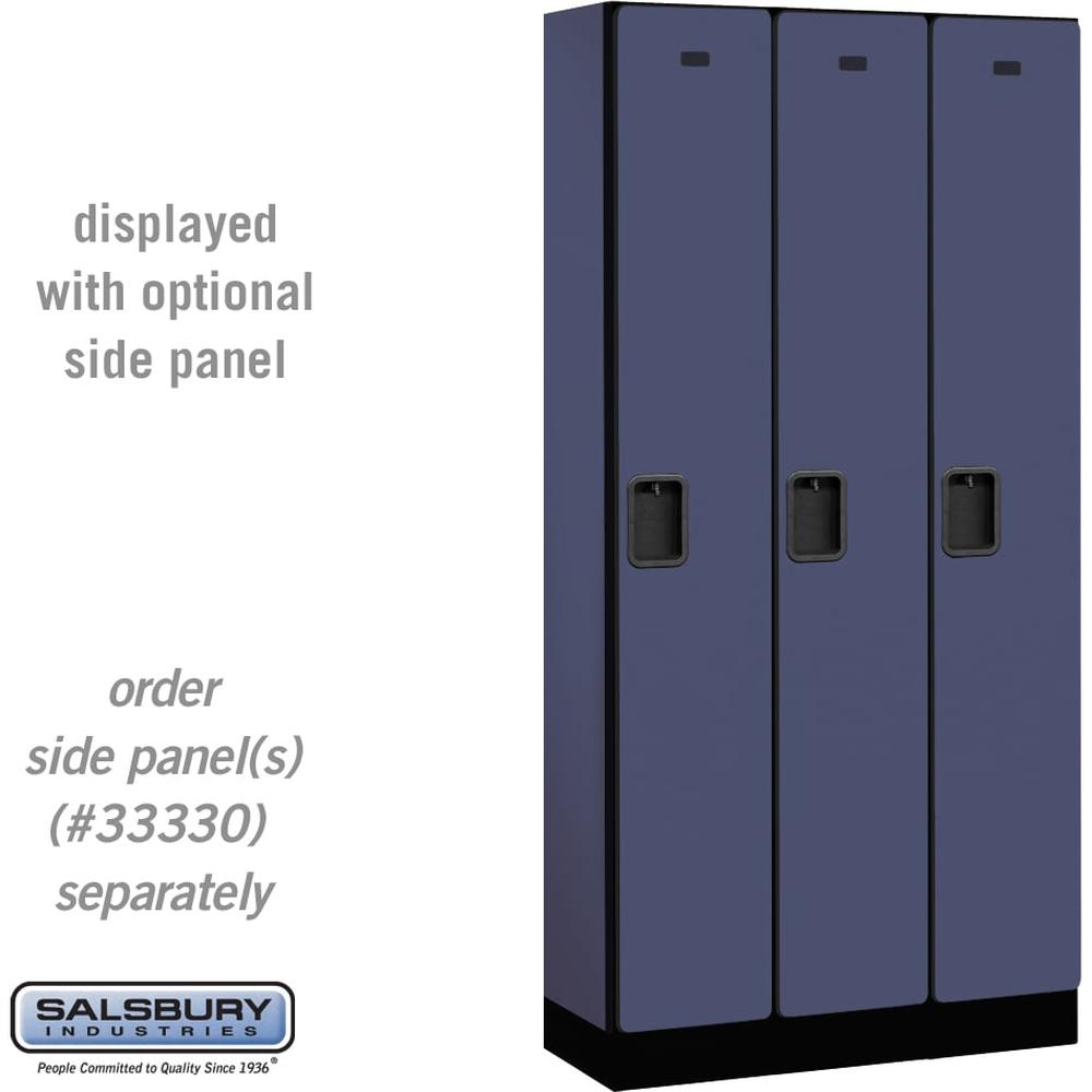 12" Wide Single Tier Designer Wood Locker - 3 Wide - 6 Feet High - 15" Deep by Salsbury