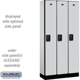 12" Wide Single Tier Designer Wood Locker - 3 Wide - 6 Feet High - 15" Deep by Salsbury
