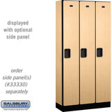 12" Wide Single Tier Designer Wood Locker - 3 Wide - 6 Feet High - 15" Deep by Salsbury