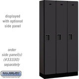 12" Wide Single Tier Designer Wood Locker - 3 Wide - 6 Feet High - 15" Deep by Salsbury