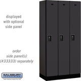 12" Wide Single Tier Designer Wood Locker - 3 Wide - 6 Feet High - 18" Deep by Salsbury