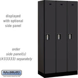 12" Wide Single Tier Designer Wood Locker - 3 Wide - 6 Feet High - 18" Deep by Salsbury