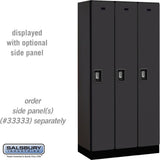 12" Wide Single Tier Designer Wood Locker - 3 Wide - 6 Feet High - 18" Deep by Salsbury