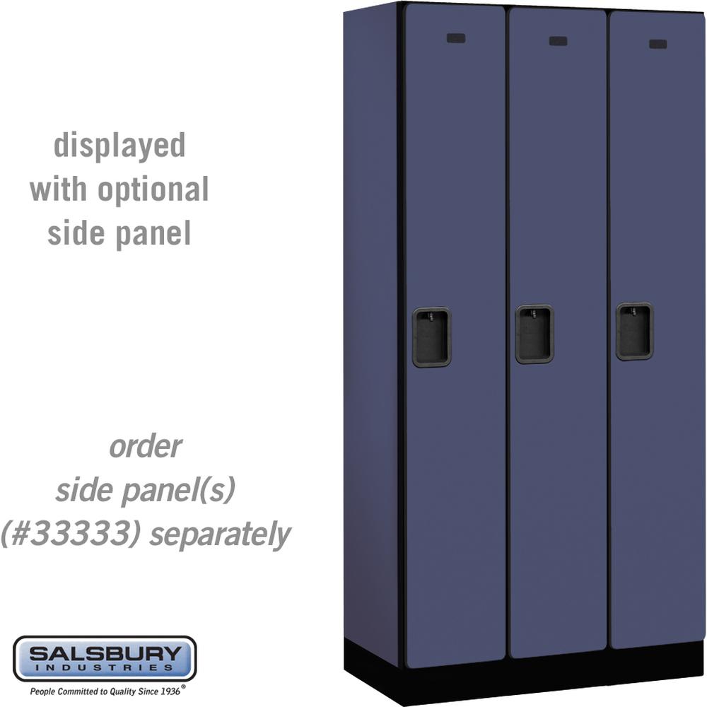 12" Wide Single Tier Designer Wood Locker - 3 Wide - 6 Feet High - 18" Deep by Salsbury