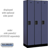 12" Wide Single Tier Designer Wood Locker - 3 Wide - 6 Feet High - 18" Deep by Salsbury