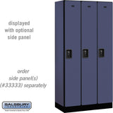 12" Wide Single Tier Designer Wood Locker - 3 Wide - 6 Feet High - 18" Deep by Salsbury