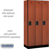 12" Wide Single Tier Designer Wood Locker - 3 Wide - 6 Feet High - 18" Deep by Salsbury
