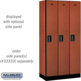12" Wide Single Tier Designer Wood Locker - 3 Wide - 6 Feet High - 18" Deep by Salsbury
