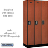 12" Wide Single Tier Designer Wood Locker - 3 Wide - 6 Feet High - 18" Deep by Salsbury